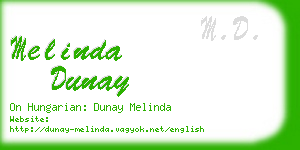 melinda dunay business card